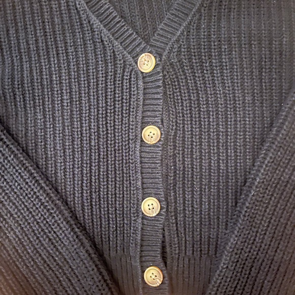 Aeropostale Cropped Button-Ribbed Cardigan - Size S - Picture 3 of 4